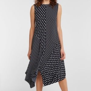 VINCE CAMUTO Diamond Edge Geo Asymmetric Hem Dress